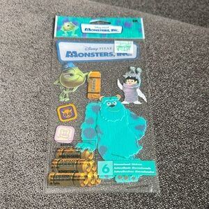 Disney Monsters Inc. Blue and Green Stickers